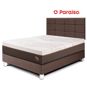 Dormitorio Royal Abrazzo 2 Plazas con Cabecera Blocks Chocolate