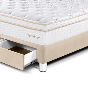 Dormitorio Royal Dynasty Cajones Queen y Cabecera Blocks Champagne