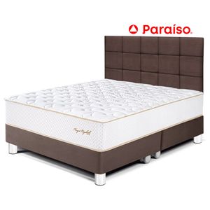 Dormitorio Royal Elizabeth Queen con Cabecera Blocks Chocolate