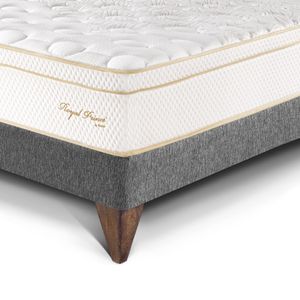 Dormitorio Europeo Royal Prince 2 Plazas Cabecera Blocks Gris