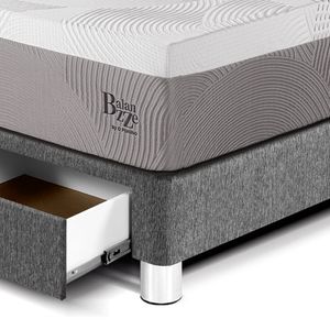 Dormitorio Royal Balanzze Cajones King Cabecera Blocks Gris