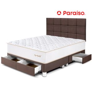 Dormitorio Royal Elizabt con Cajones Queen Cabecera Blocks Chocolate