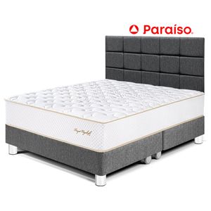 Dormitorio Royal Elizabeth Queen con Cabecera Blocks Gris
