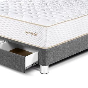 Dormitorio Royal Elizabet con Cajones 2 Plazas Cabecera Block Gris