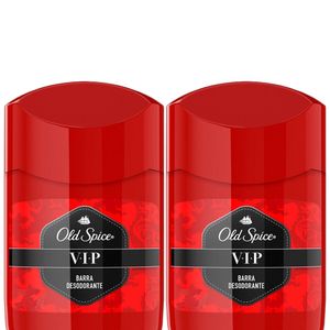 Pack Desodorante en Barra para Hombre OLD SPICE Vip Frasco 50g Paquete 2un