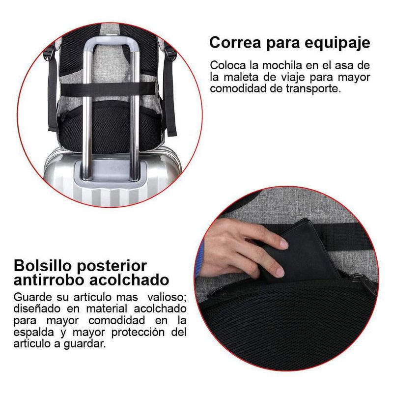 Mochila antirrobo kuzler hotsell