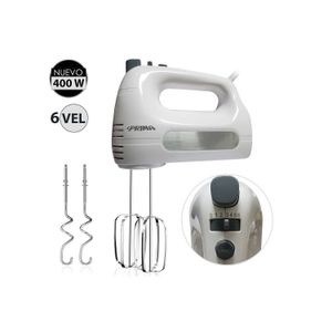 Batidora de Mano Prima HM 9105N con 400 Watts- Blanco