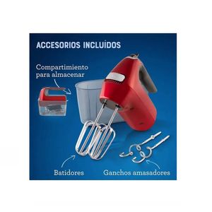 Batidora Oster de Mano 7 Velocidades Rojo FPSTHM360R