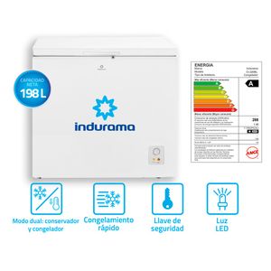 Congeladora 198L Horizontal Indurama CI-220BL Blanco