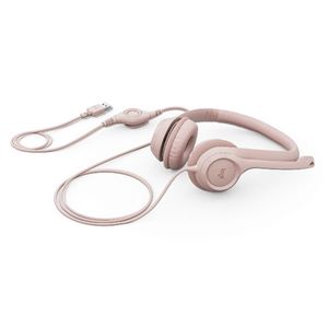 Audifono con Microfono Logitech H390 Usb Cable Rosado