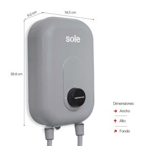 Rapiducha Eléctrica Sole Turbo High 5500W Gris