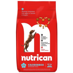 Comida para Perros NUTRICAN Cachorro Carne e Hígado Bolsa 25Kg