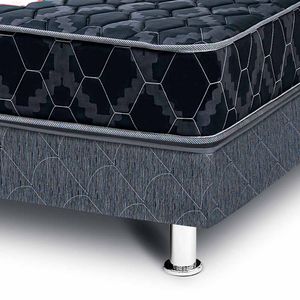 Cama Box Tarima PARAISO Consul Black 2 Plazas + 2 Almohadas + Protector
