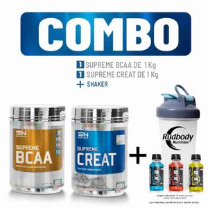 Combo Supreme Nutrition - Supreme Creat 1000gr + Supreme Bcaa 1000gr Blueberry + Shaker