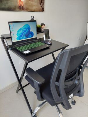 Escritorio plegable color negro