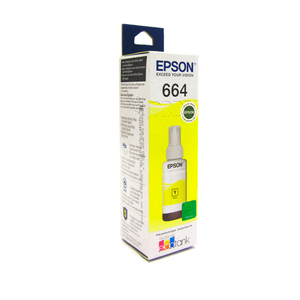 Botella de Tinta Epson T664 70ml Color Amarillo