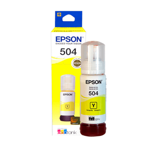 Botella de Tinta Epson T504 70ml Color Amarillo