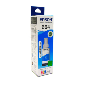 Botella de Tinta Epson T664 70ml Color Cyan