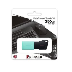 Memoria Usb Kingston Exodia M 256Gb Turquesa