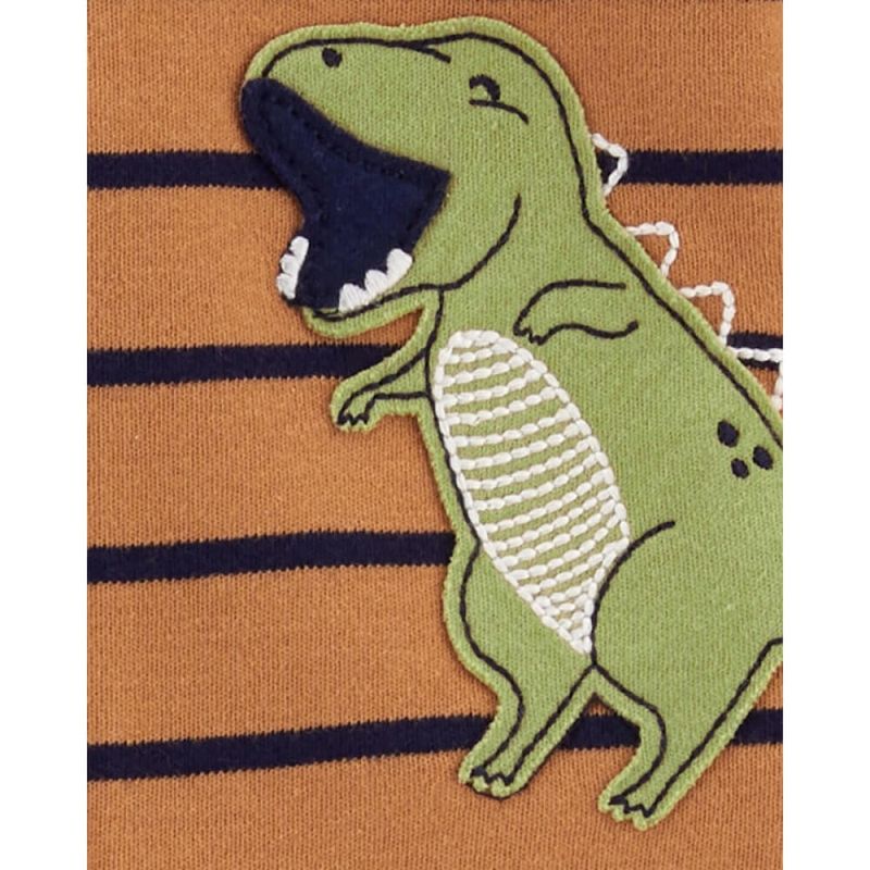 Enterizo Pijama Carter s Manga Larga con Diseno de Dinosaurio para Bebe Nino de 3 a 6 Meses Real Plaza