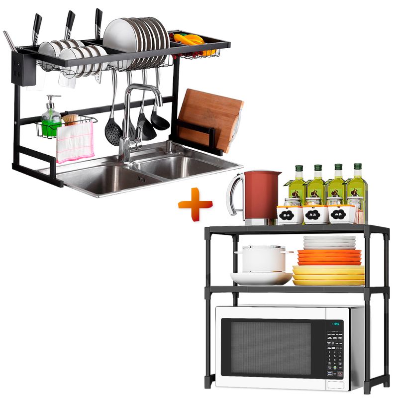 Organizador Rack Estante Cocina Microondas 3 Niveles - Real Plaza