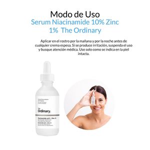 Serum Niacinamide 10% Zinc 1% The Ordinary 60ml 2 Unidades