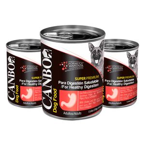 Pack Paté para Perros Adultos Canbo Premium Digestión Saludable 330g 3 Unidades