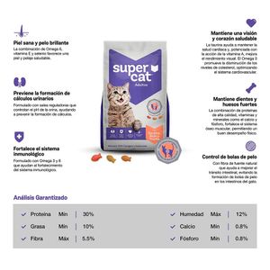 Comida para Gatos Supercat Adulto de Sardina y Trucha 9kg