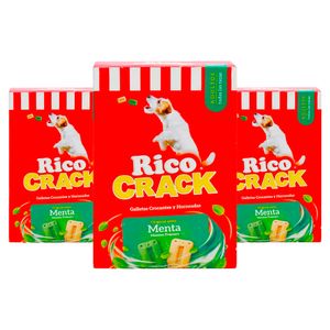 Snacks para Perros Ricocrack Adulto de Menta 200g x3