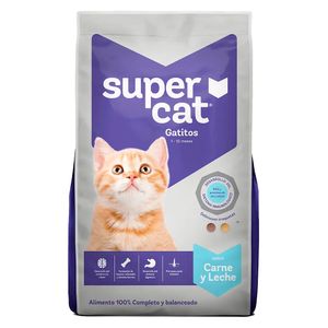 Comida para Gatitos Supercat Carne y Leche 9kg