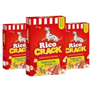 Snacks para Perros Ricocrack Adulto de Festival de Frutas 200g x3