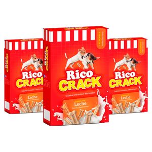 Snacks para Cachorros Ricocrack de Leche 200g x3