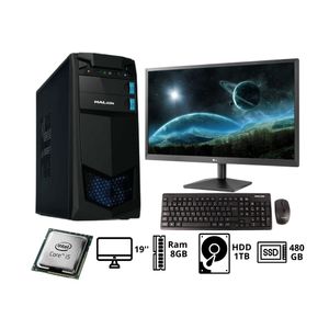 Computadora Pc Intel Core i5 3.20 GHZ HDD 1TB RAM 8GB SSD 480 MONITOR 19''