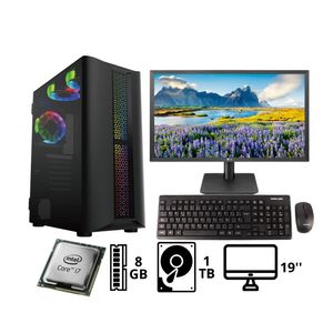 Computadora Pc Intel Core i7 6TH HDD 1TB RAM 8GB MONITOR 19''