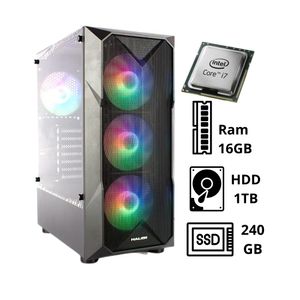 Computadora Pc Intel Core I7 6TH RAM 16GB HDD 1TB SSD 240GB CASE GAMER DE 450W