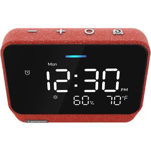 Lenovo Smart Clock Essential con Amazon Alexa (rojo arcilla)