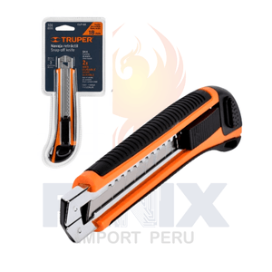 Navaja Retráctil Acero Truper Snap - Off 18mm Antiderrapante