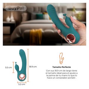 Vibrador Punto G Rabbit Doble Clitoris Climax Orgasmo Vibrador Rabbit Rosa