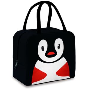 Lonchera Térmica Fiambrera para Niños Diseño Pingüino Negro 067L