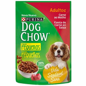 Comida para Perros DOG CHOW Adultos Razas Pequeñas Festival de Carne en Salsa 100g