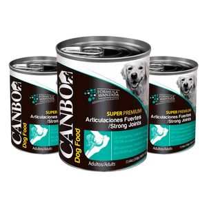 Pack Paté para Perros Adultos Canbo Premium Articulaciones Fuertes 330g 3un