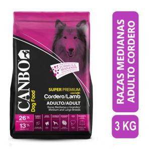 Comida para Perros Seca Canbo Súper Premium Adulto Razas Medianas y Grandes 3 Kg