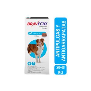 Antipulgas para Perros Bravecto 1000 mg 20 a 40 Kg