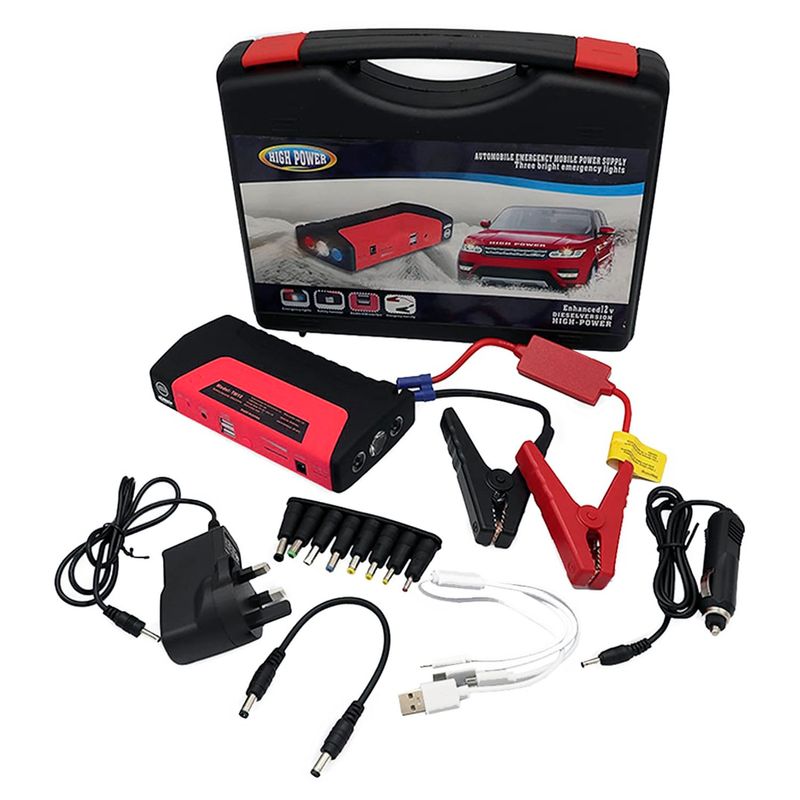 Arrancador Batería Auto Powerbank Martillo Linterna Cargador Car Battery -  Real Plaza