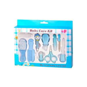Set Higiene 10 Piezas Cuidado Manicure Bebe Multifuncional Set Bebes Azul