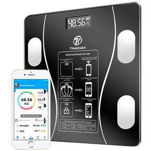 Balanza Digital Bluetooth 180 Kg Mantente Saludable y Enfocada Scale Black
