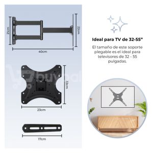Soporte Pared Televisor 32" 55" Giratorio Ajustable RACK TV 32" 55"