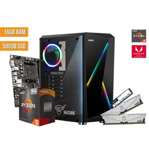 PC Gamer Micronics Corsario Ryzen 5 5600g 16Gb SSD 500Gb Amd Radeon