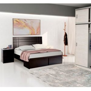 Dormitorio  Thrones 2 plazas Cama + Cabecera + Sabanera + 1 Velador