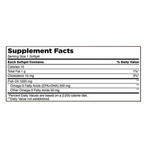 Aceite de Pescado 1000 mg Omega-3 Kirkland - 400 Softgels